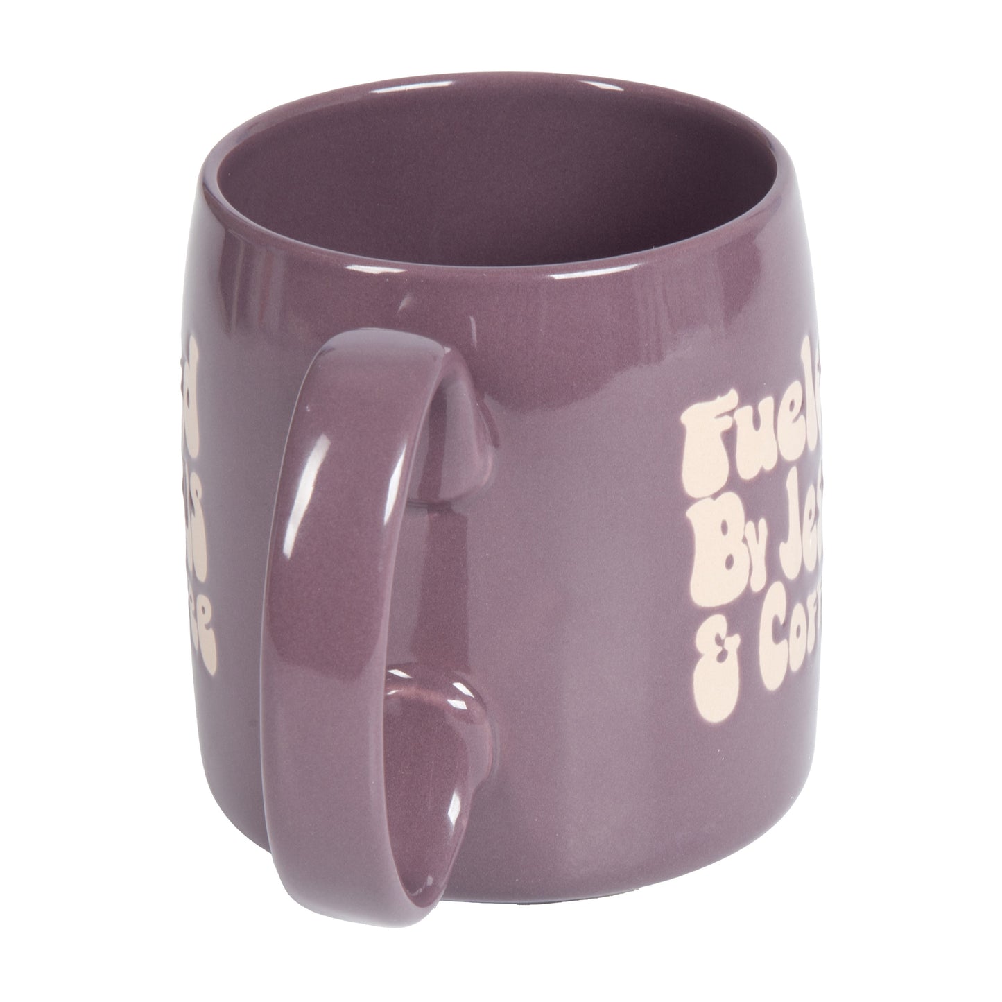 (4 Pack)  Fueled by Jesus and Coffee Purple 20.5Oz Stoneware Mug