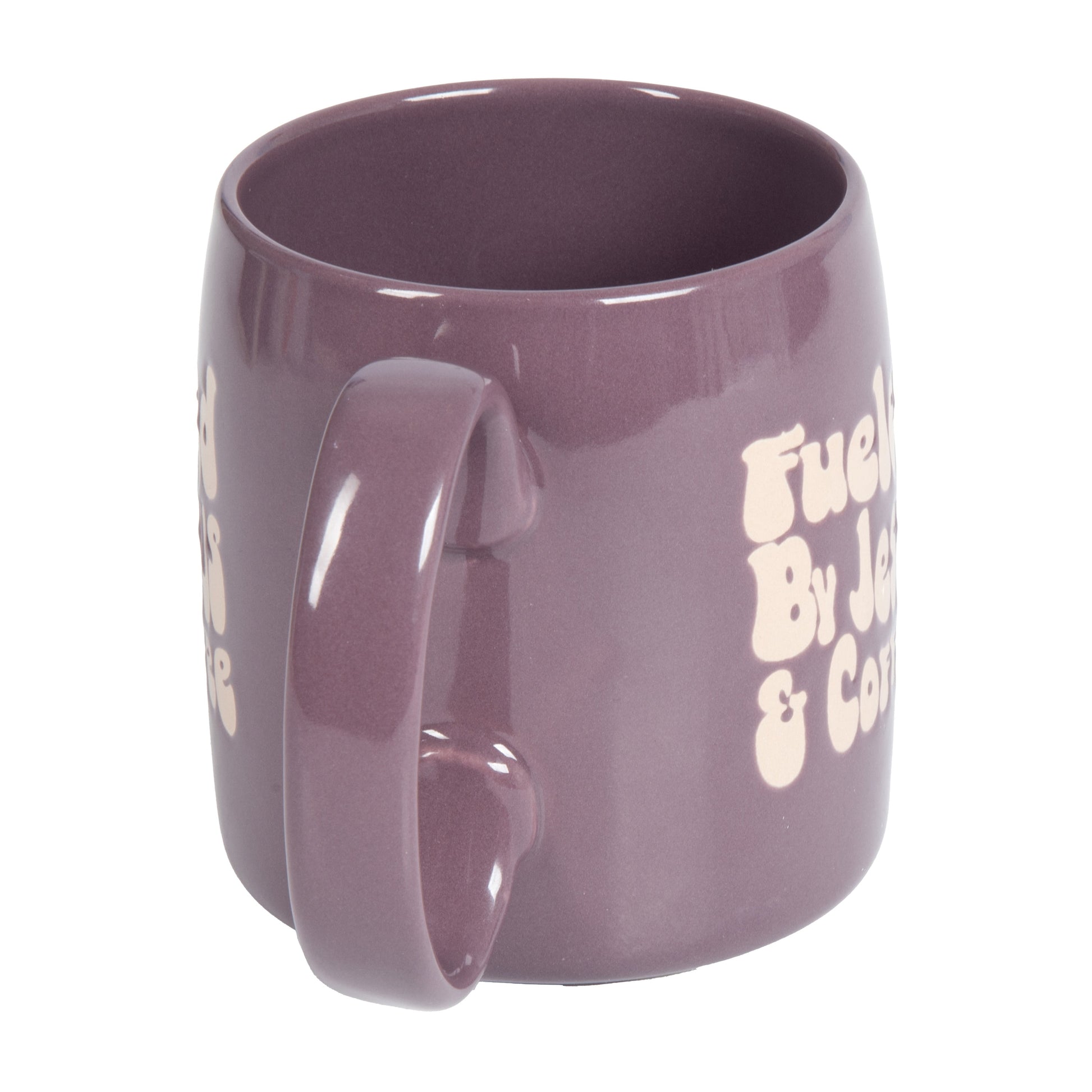 (4 Pack)  Fueled by Jesus and Coffee Purple 20.5Oz Stoneware Mug